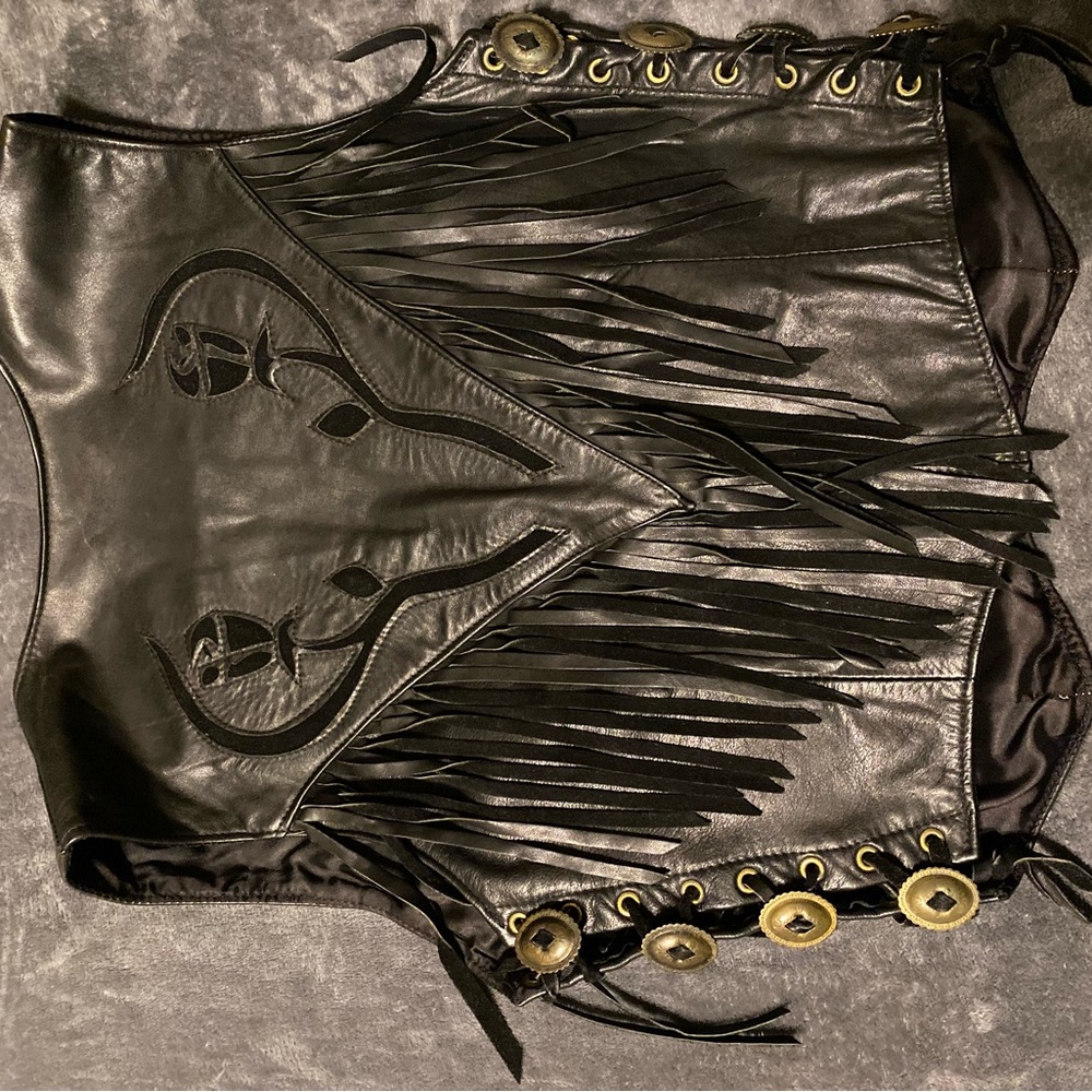 Women’s Protech Leather Riding Vest Size 10